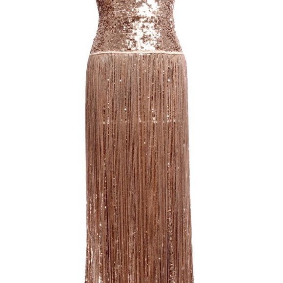 Dress the Population Gold Sequin Maxi Dress - Picture 6 of 9